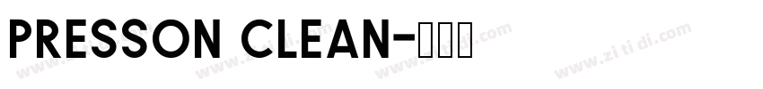 Presson Clean字体转换